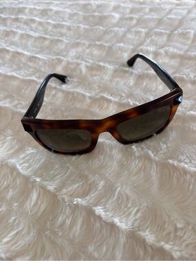 Valentino Tortoiseshell Rectangular Sunglasses - Brown Lenses